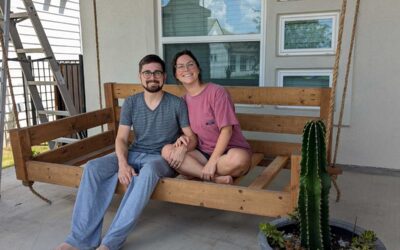 Wooden Porch Swing