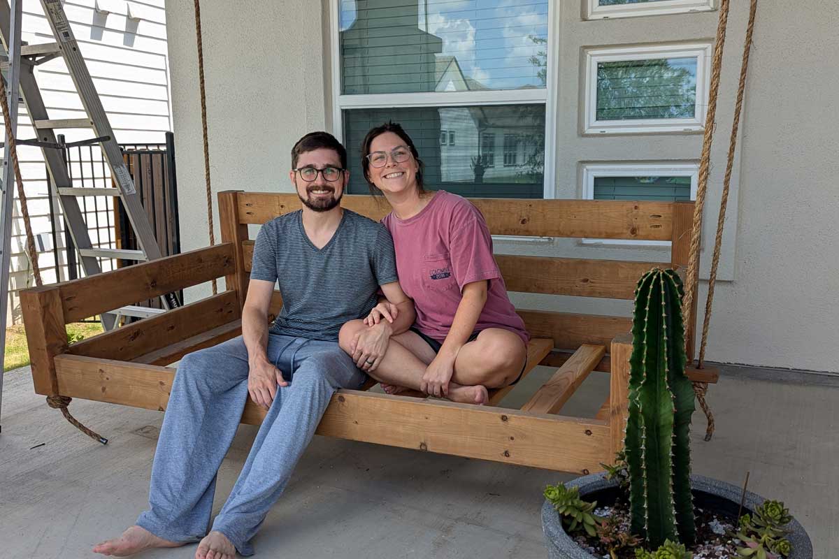 Porch Swing build and installation