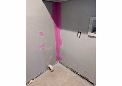 Laundry room dry wall patch