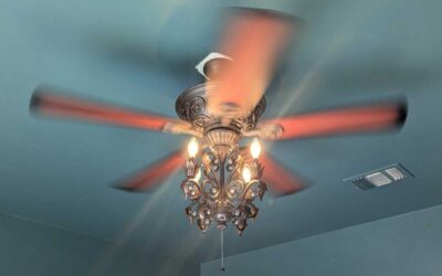 Upgrading a Bedroom’s Vibe with a Ceiling Fan Replacement and New Sconces
